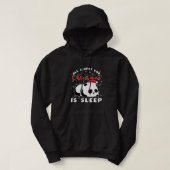 Alles wat ik voor Kerstmis wil is Slaap Funny Humo Hoodie (Design voorkant)