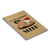 Alles wat ik voor Kerstmis wil is Slaap, Slapende Notitieboek (Rechterzijde)