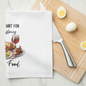 Alles wat ik voor Kerstmis wil is Theedoek (Quarter Fold)