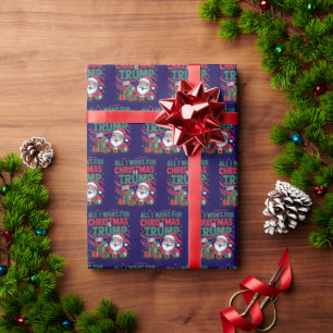 Alles wat ik voor Kerstmis wil is Trump, Trump Ker Cadeaupapier