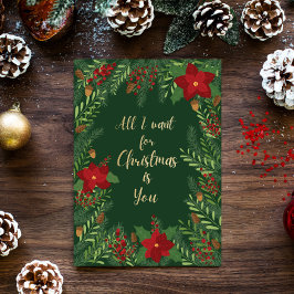 Alles wat ik voor Kerstmis wil is Uw Kerstkaart