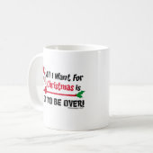 Alles wat ik voor Kerstmis wil Koffiemok (Voorkant links)