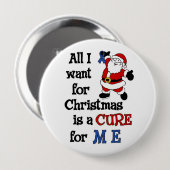 Alles wat ik voor Kerstmis wil...m e Ronde Button 4,0 Cm (Voorkant /achterkant)