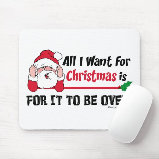 Alles wat ik voor Kerstmis wil Muismat (Met muis)