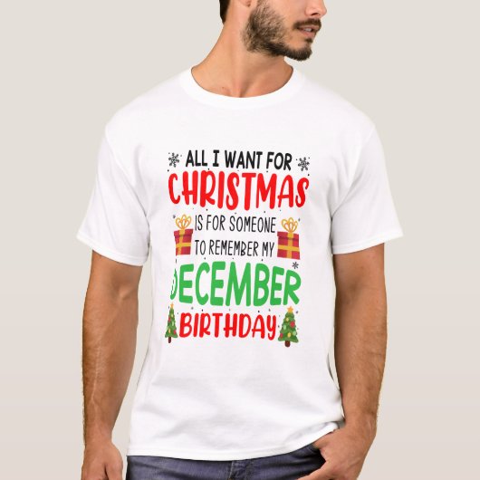 Alles wat ik voor Kerstmis wil onthouden Mijn verj T-shirt (Voorkant)