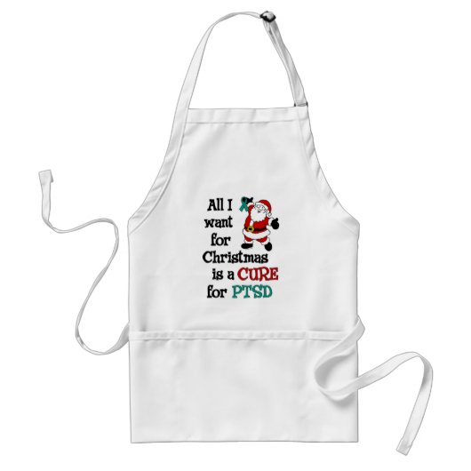 Alles wat ik voor Kerstmis wil...PTSD Standaard Schort (Voorkant)