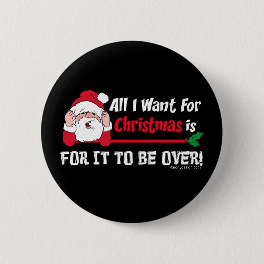 Alles wat ik voor Kerstmis wil Ronde Button 5,7 Cm (Voorkant)