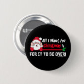 Alles wat ik voor Kerstmis wil Ronde Button 5,7 Cm (Voorkant /achterkant)