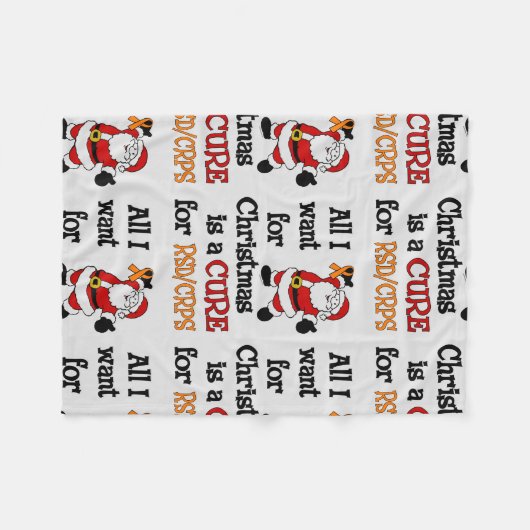 Alles wat ik voor Kerstmis wil...RSD/CRPS Fleece Deken (Voorkant (Horizontaal))