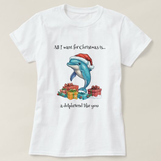Alles wat ik voor Kerstmis wil T-shirt (Design voorkant)