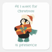 Alles wat ik voor Kerstmis wil... Vierkante Sticker (Voorkant)