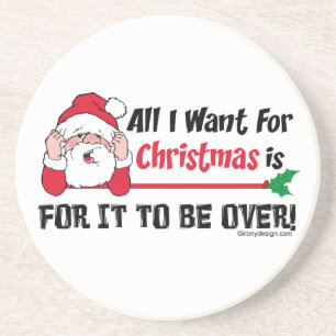 Alles wat ik voor Kerstmis wil Zandsteen Onderzetter