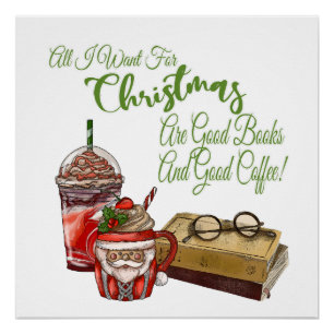 Alles wat ik voor Kerstmis wil zijn goede boeken Perfect Poster