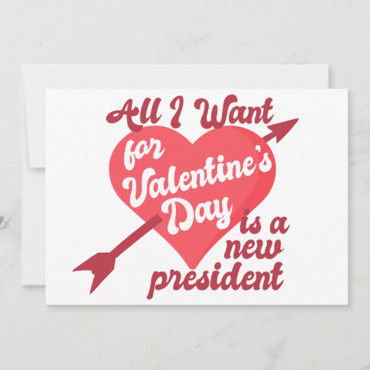 Alles wat ik voor Valentijnsdag wil is een Nieuwe  Feestdagenkaart (Voorkant)