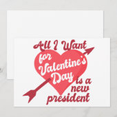 Alles wat ik voor Valentijnsdag wil is een Nieuwe Feestdagenkaart (Voorkant / Achterkant)