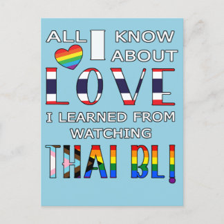 Alles wat ik weet over de liefde heb ik geleerd va briefkaart
