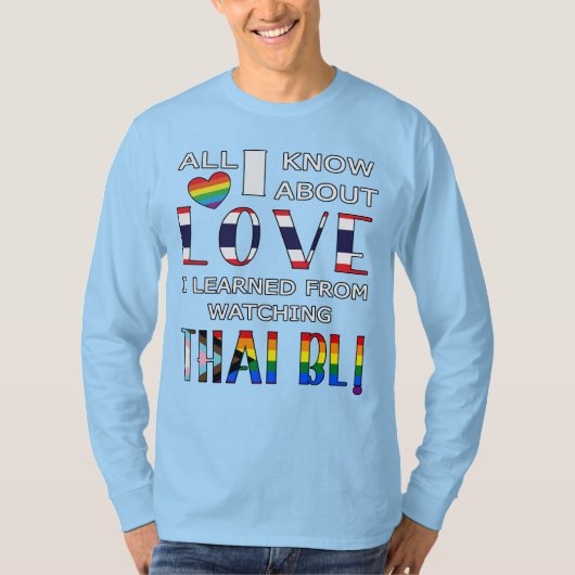 Alles wat ik weet over de liefde heb ik geleerd va t-shirt (Voorkant)
