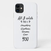Alles wat ik wens is jou. Case-Mate iPhone case (Achterkant)