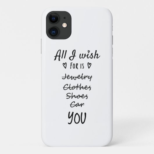 Alles wat ik wens is jou. Case-Mate iPhone case (Achterkant)