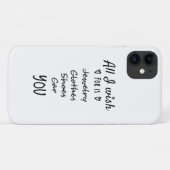 Alles wat ik wens is jou. Case-Mate iPhone case (Achterkant (horizontaal))