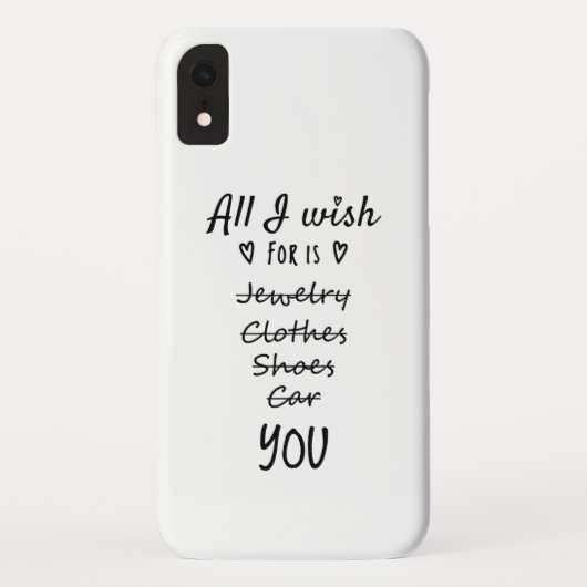 Alles wat ik wens is jou. Case-Mate iPhone case (Achterkant)