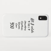 Alles wat ik wens is jou. Case-Mate iPhone case (Achterkant (horizontaal))