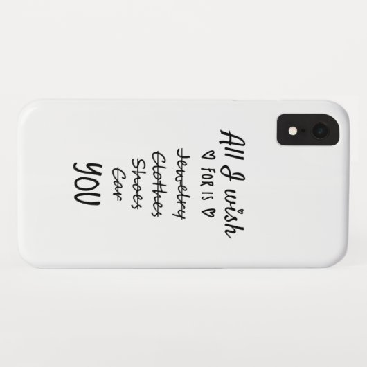 Alles wat ik wens is jou. Case-Mate iPhone case (Achterkant (horizontaal))