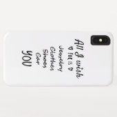 Alles wat ik wens is jou. Case-Mate iPhone case (Achterkant (horizontaal))
