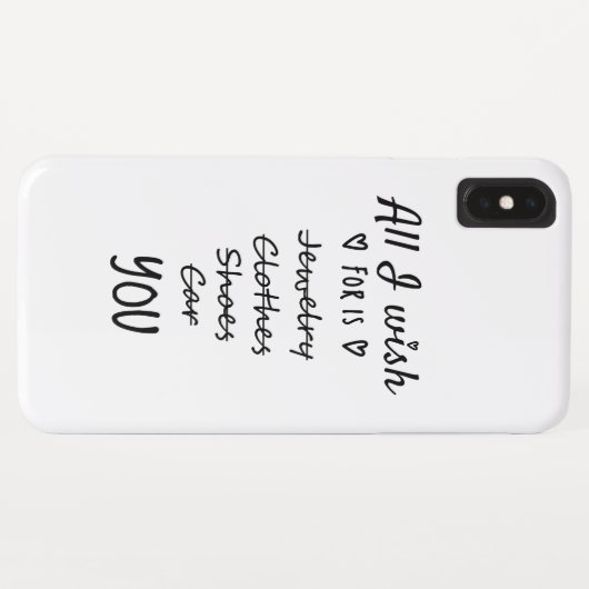 Alles wat ik wens is jou. Case-Mate iPhone case (Achterkant (horizontaal))