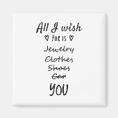 Alles wat ik wens is jou. magneet (Voorkant)