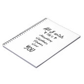 Alles wat ik wens is jou. notitieboek (Linkerzijde)