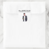 Alles wat ik wil doen Sticker (Tas)