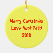 Alles wat ik wil...gepersonaliseerde versiering keramisch ornament (Achterkant)