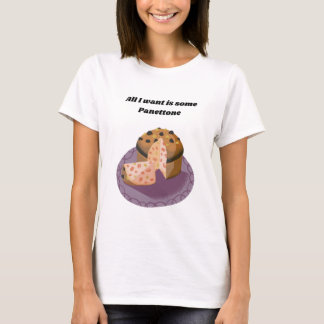 Alles wat ik wil is een Panettone - Italiaans, gra T-shirt