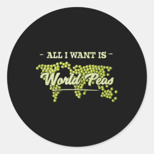Alles wat ik wil is het milieu van de wereldwijde ronde sticker