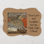 Alles wat ik wil is je feestdag Kaart (Voorkant / Achterkant)