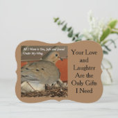 Alles wat ik wil is je feestdag Kaart (Staand voorkant)