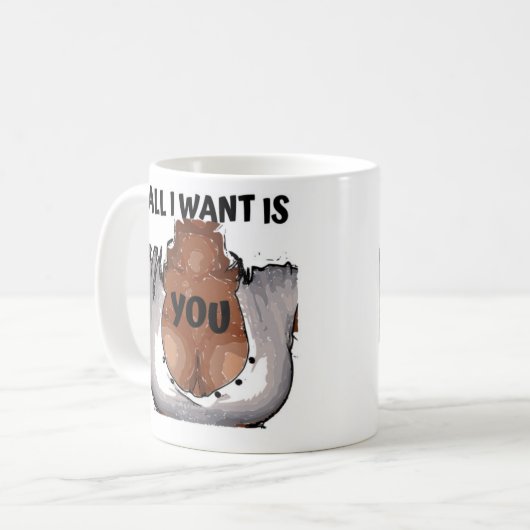 Alles wat ik wil is jou koffiemok (Voorkant links)