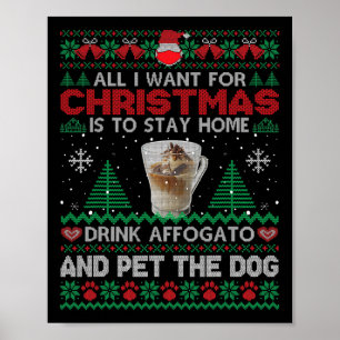 Alles wat ik wil is thuis blijven Drink-Affogato e Poster