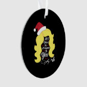 Alles wat ik wil kerst dolly pruik ornament (voorkant)