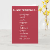 Alles wat ik wil...Kerst Kaart (Gele Bloem)