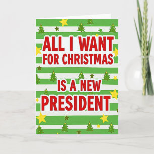 Alles wat ik wil Kerstkaart voor de President Kaart