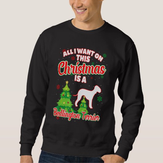 Alles wat ik wil met dit kerstfeest is een Bedling Trui (Voorkant)
