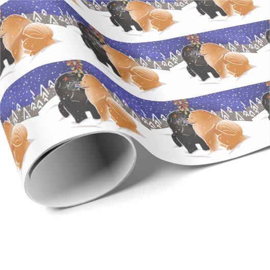 ALLES WAT IK WIL MET KERST Chow's inpakpapier (Rol Hoek)