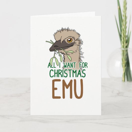 Alles wat ik wil voor de kerst EMU Feestdagen Kaart (Voorkant)