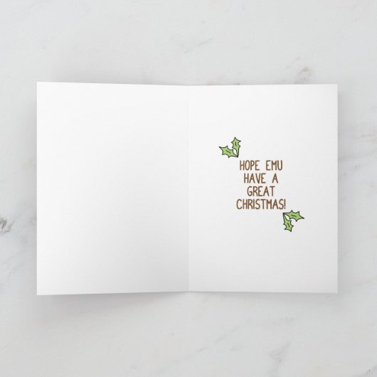 Alles wat ik wil voor de kerst EMU Feestdagen Kaart (Binnen)