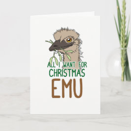 Alles wat ik wil voor de kerst EMU Feestdagen Kaart