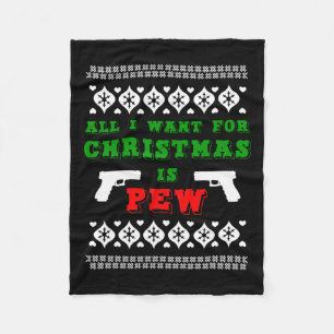 Alles wat ik wil voor de kerst is een kerkbank voo fleece deken