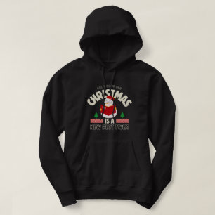 Alles wat ik wil voor de kerstboekenliefhebber hoodie