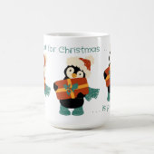 Alles wat ik wil voor de  kerstpinguïn koffiemok (Center)